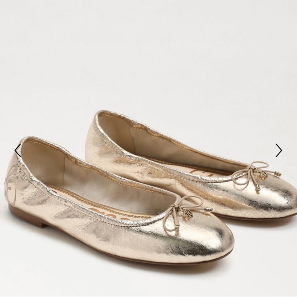 NIB Sam Edelman Felicia Gold Leaf Leather